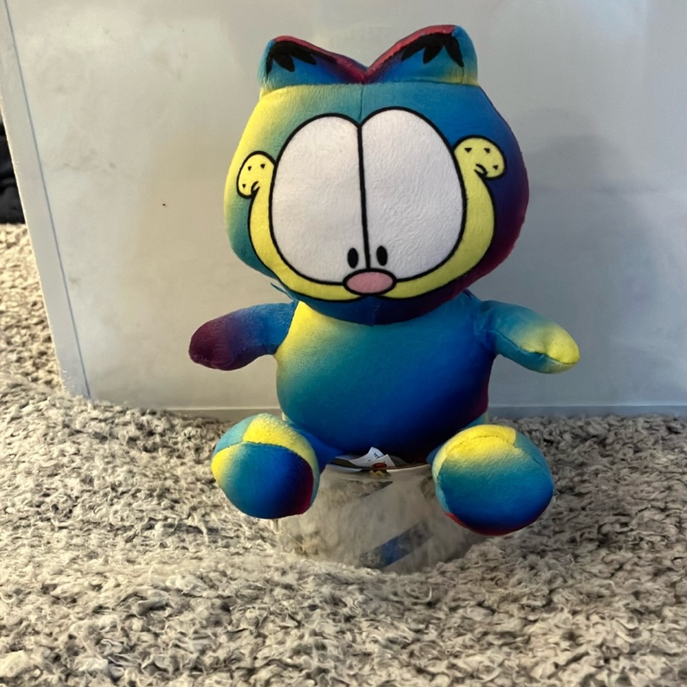 Garfield Plush Multicolor Tye Dye